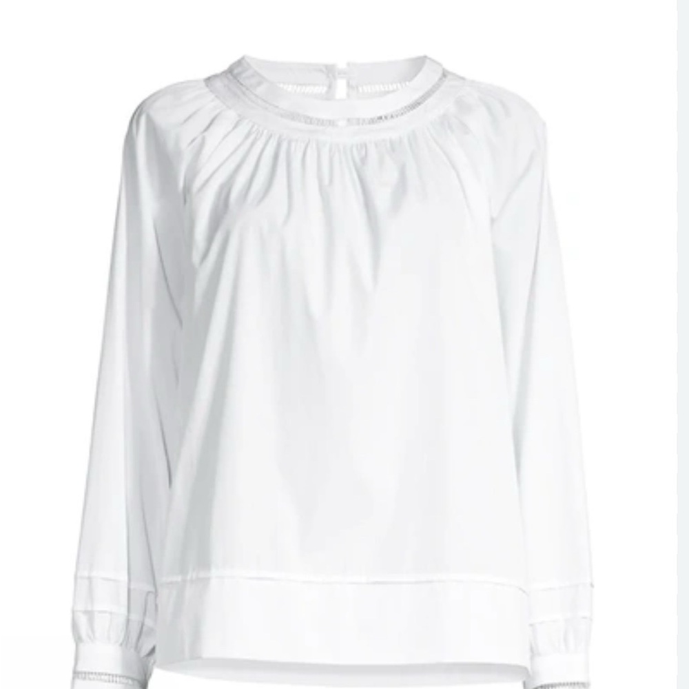 Harshman Anemone Blouse Elegant White Women's Top NWT - Picture 2 of 4